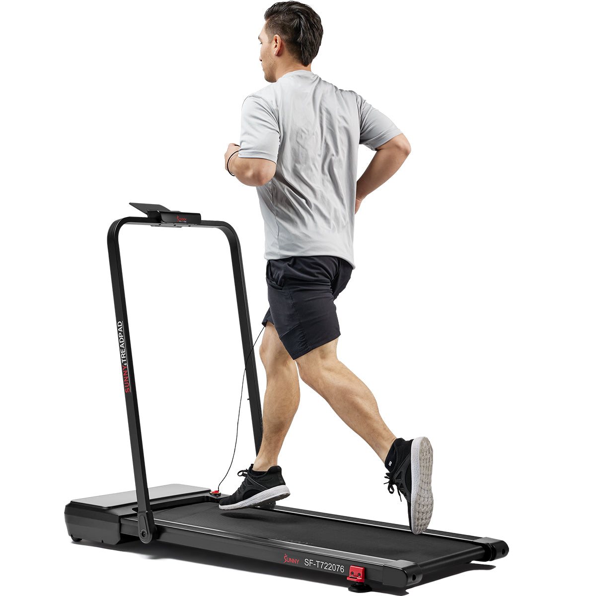 Pacer 2 in 1 Auto Incline Under Desk Walking & Running Smart Treadmill - Compact Home Office Treadmill for Workouts While Working