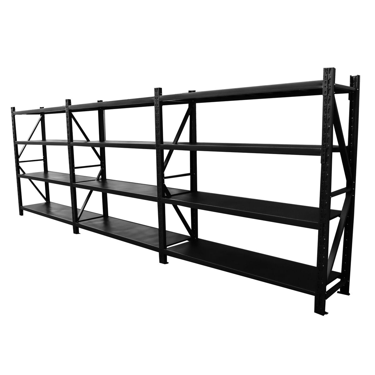 6ft x 6.5ft x 1.6ft Heavy Duty Garage Shelving Unit 1800KG Capacity - Metal Storage Rack for Garage Organization, Workshop, Warehouse & Home Storage Solutions