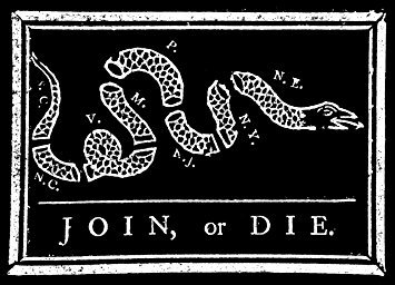 Join or Die Snake Flag Magnet - 3x5 Inch Black Historical US Flag Magnet for Tea Party, Patriotic Decor & Resistance Movement - Perfect for Fridge, Lockers & Office