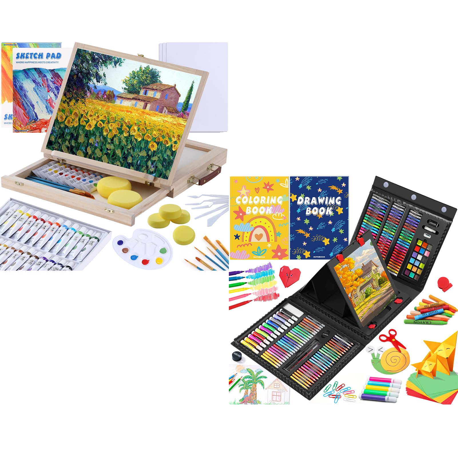 Premium Kids Watercolor Paint Set - 48-Piece Art Supplies Kit for Beginners, Boys & Girls | Drawing, Sketching & Crafting | Perfect Gift for Teens & Young Artists | Ideal for School Projects, DIY Art & Home Creativity