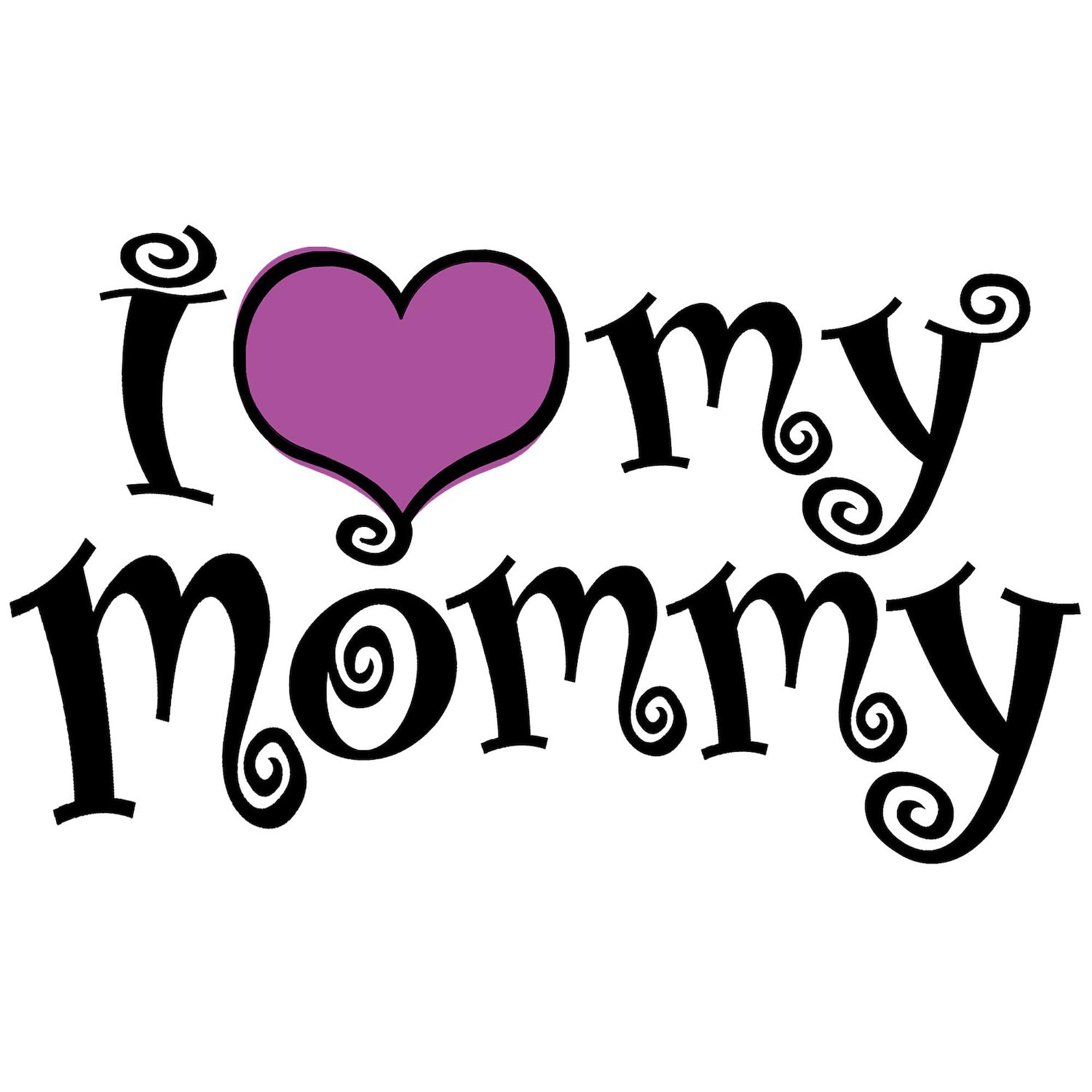 I Love My Mommy Oval Car Bumper Sticker - Decorative Vinyl Decal for Cars, Laptops, Windows | Perfect for Mother's Day Gifts & Family Car Decor