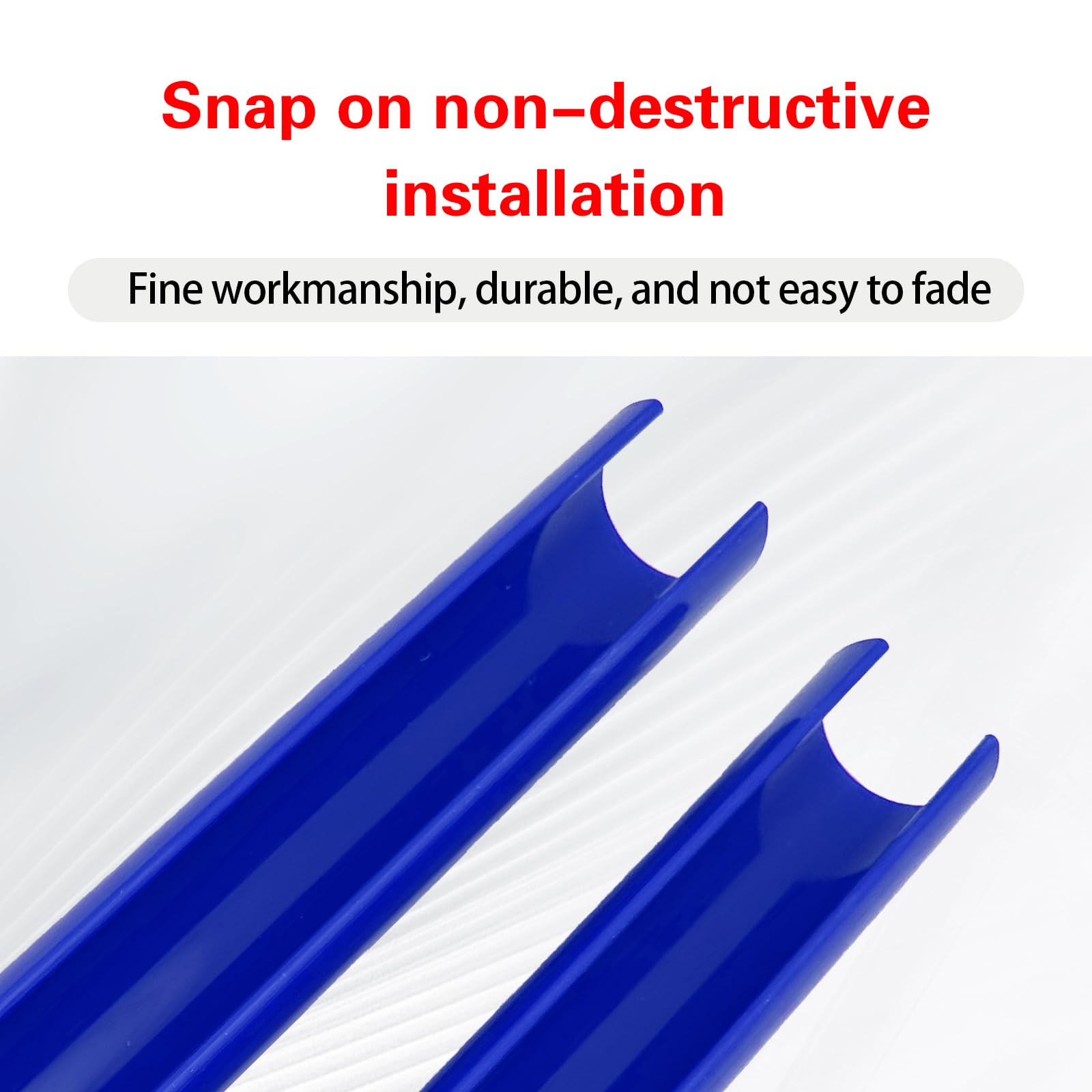 2 PCS Car Grill Inserts Decorative Strips - 12.9In x 1.1In Waterproof Durable ABS Front Grill Covers for BMW 3/4/5/6/7 Series & X1/X2/X3/X4/X5 - Blue Auto Accessories - Perfect for Car Customization & Vehicle Styling