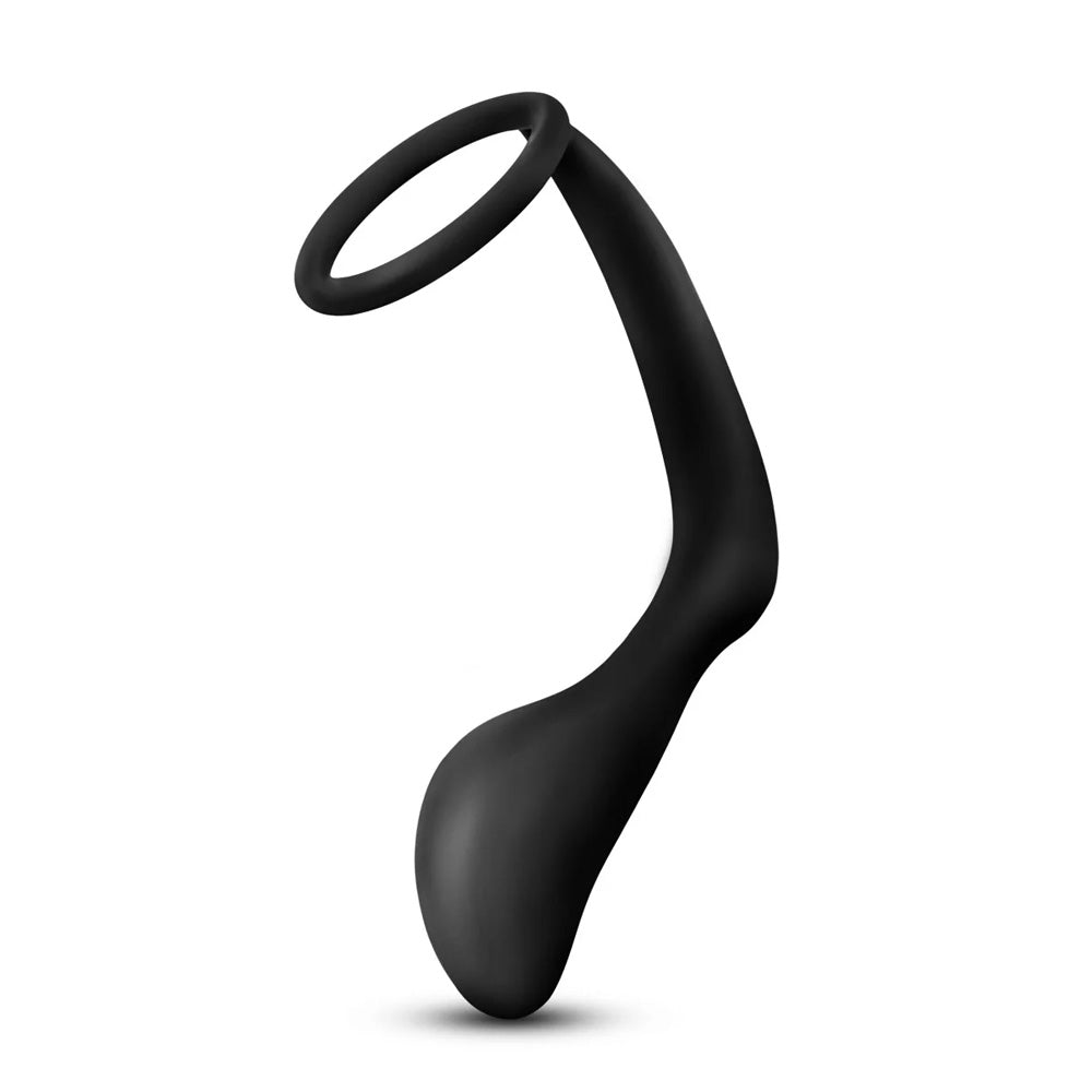 Anal Adventures Platinum Silicone Cock Ring & Butt Plug Set - Premium Stretching Pleasure Toy for Men, Couples Play & BDSM Exploration - Perfect for Solo Use, Partner Play & Sensual Enhancement