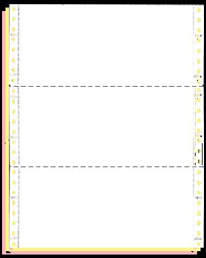 3-Ply Tractor Feed Computer Paper 9.5x3.67