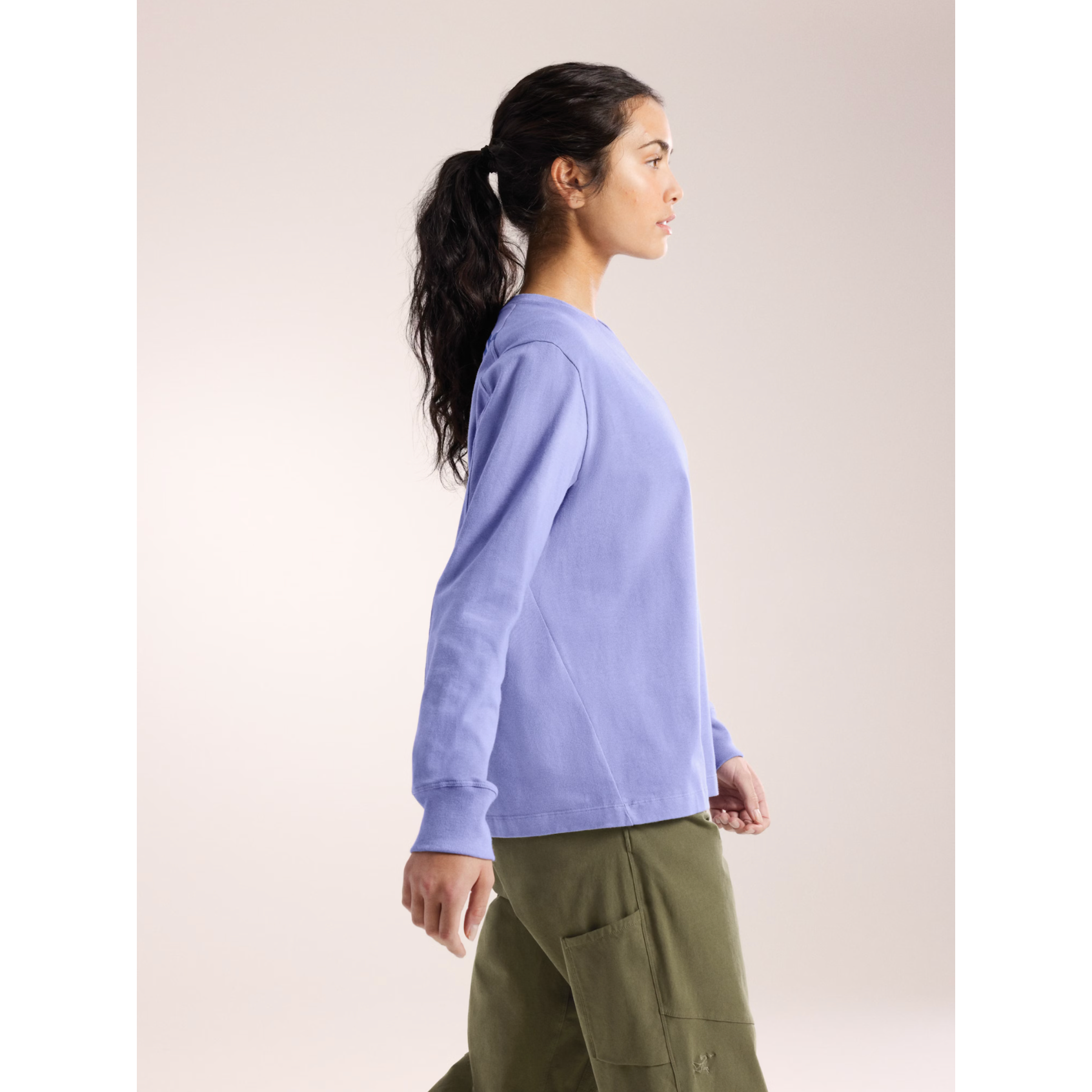 Arc'teryx Women's Kragg Cotton Long Sleeve Crew Neck Shirt - Breathable Hiking & Outdoor Activewear for Climbing, Camping & Travel
