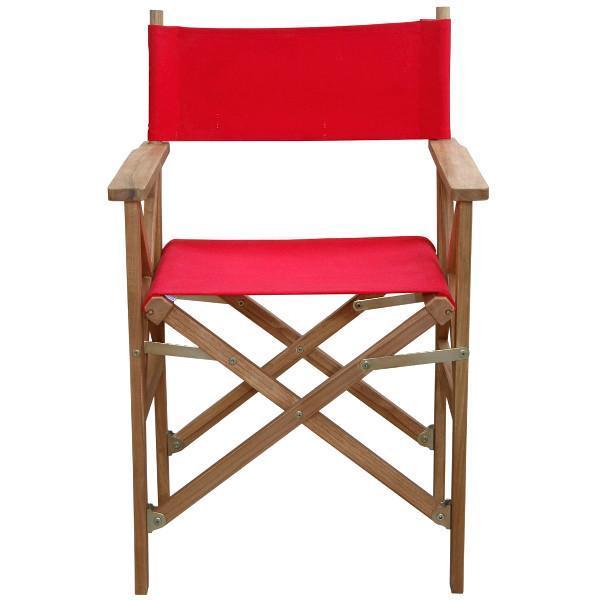 Director Folding Armchair with Canvas - Portable Camping Chair Pair for Outdoor, Beach, Picnic, and Patio Use