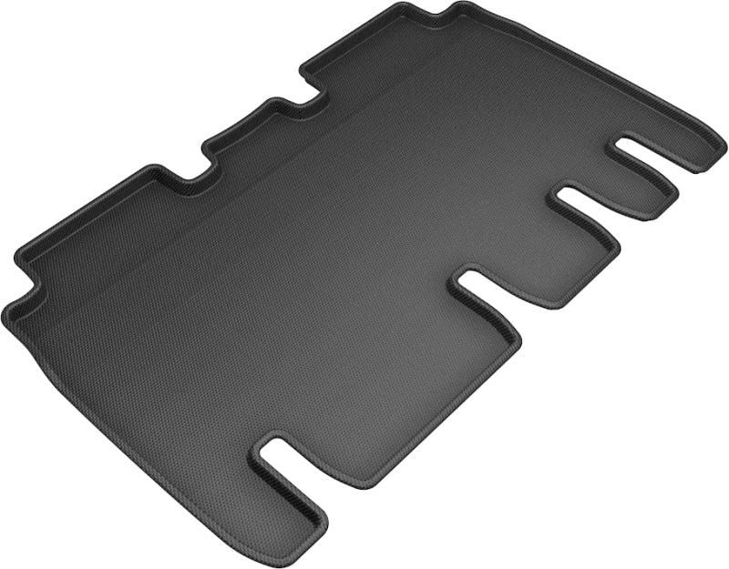 3D MAXpider Custom Fit All-Weather Floor Mats for Tesla Model X (2016-2020) - 2nd Row Kagu Series - Black - Durable & Easy to Clean - Perfect for Family Road Trips & Daily Commute