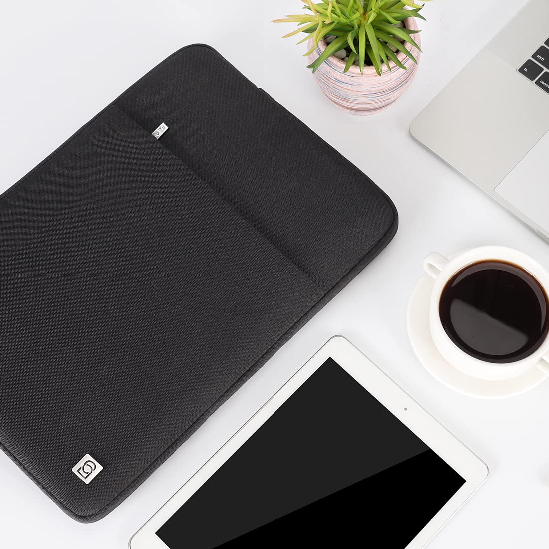 DOMISO 12.5 Inch Waterproof Laptop Sleeve Case - Protective Padded Carrying Bag for 13