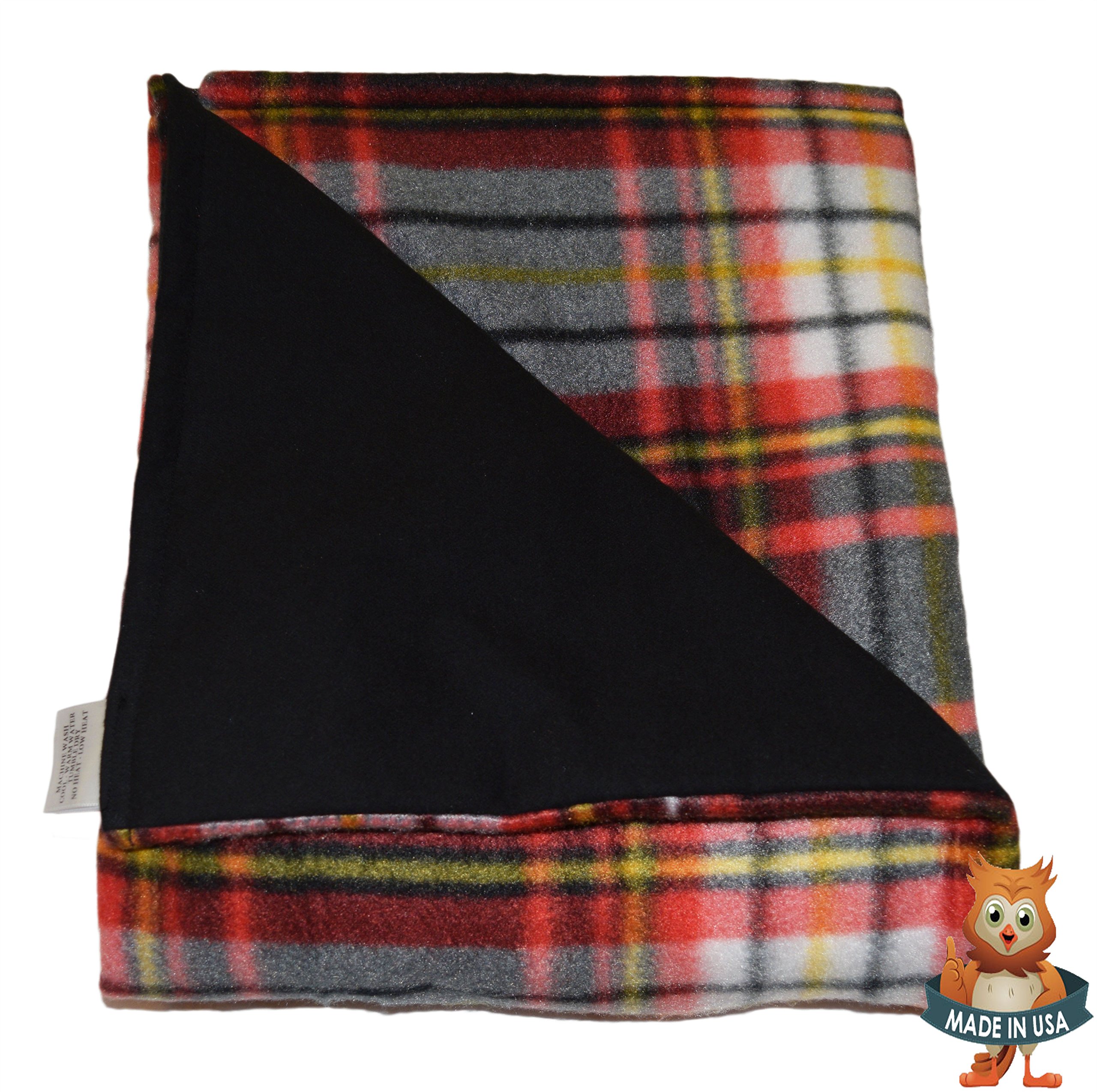 13lb Weighted Blanket for Adults - Medium Heavy Pressure Fleece & Flannel Comforter (66