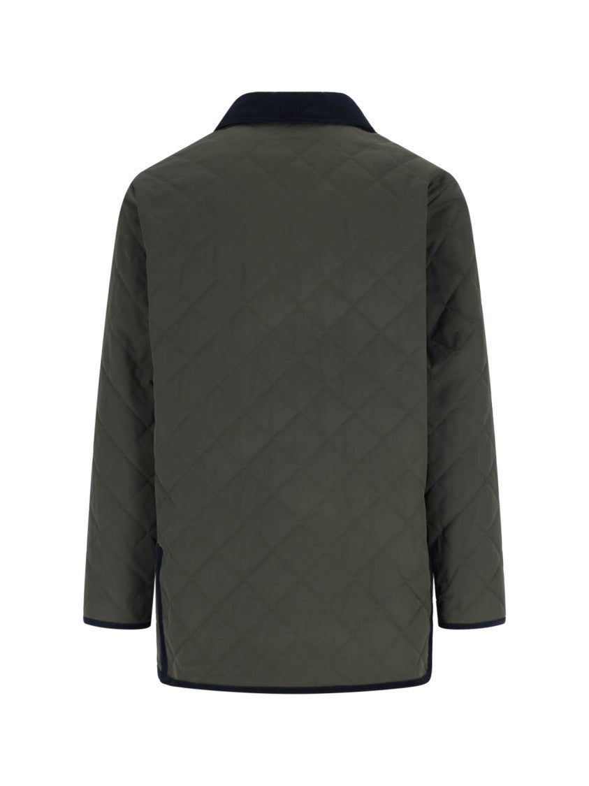 Vlogo Quilted Jacket for Women - Stylish Green Puffer Coat with Warm Filling | Perfect for Winter Outdoor Activities, Casual Wear & Travel