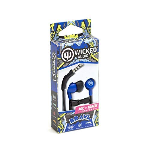 Wicked Audio WI1352 Brawl Headphones with Built-in Mic - Premium Bass Sound for Gaming & Music | Perfect for Travel, Workouts & Office Use
