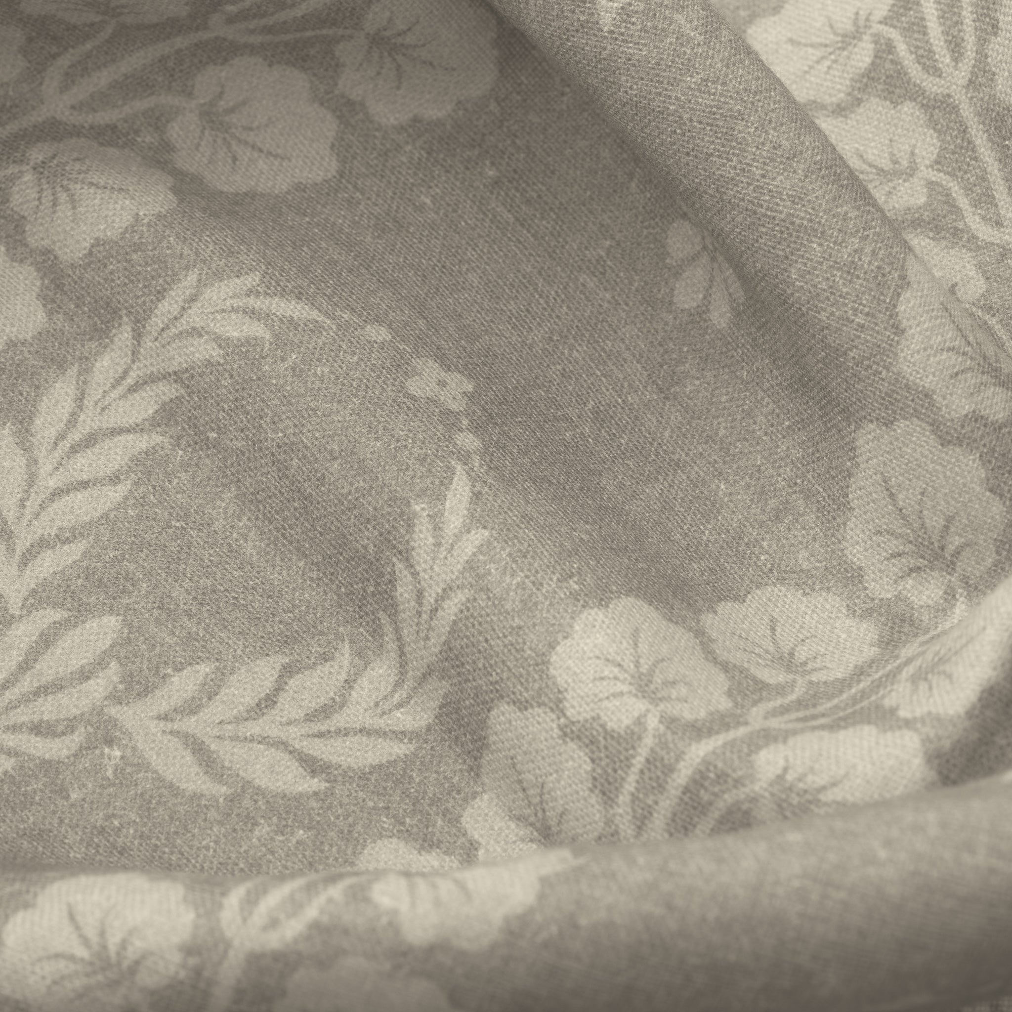 Premium Couronne Linen Fabric Samples in Smoke Grey - Perfect for Upholstery, Drapery & Home Decor Projects