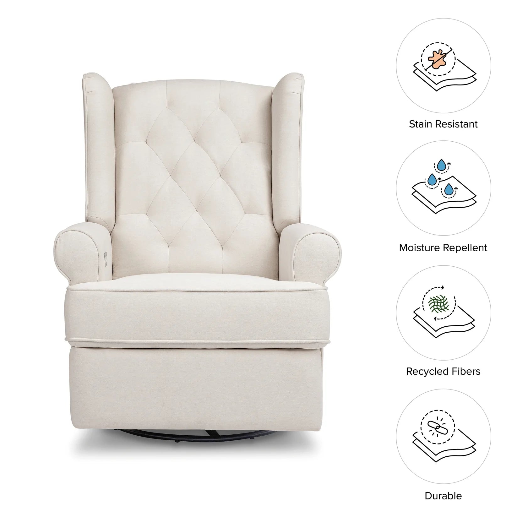 Electric Recliner Chair with USB Port - Swivel Glider Rocker for Living Room, Bedroom & Home Theater - Modern Comfort & Convenience