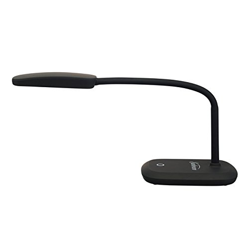 2-Pack Sunbeam Flexible Neck LED Desk Lamp - Adjustable Dimmable Eye-Caring Light for Office & Study, Energy Star Certified Black Desk Light (Save $85/Year) - Perfect for Home Office, Reading & Nightstand Use