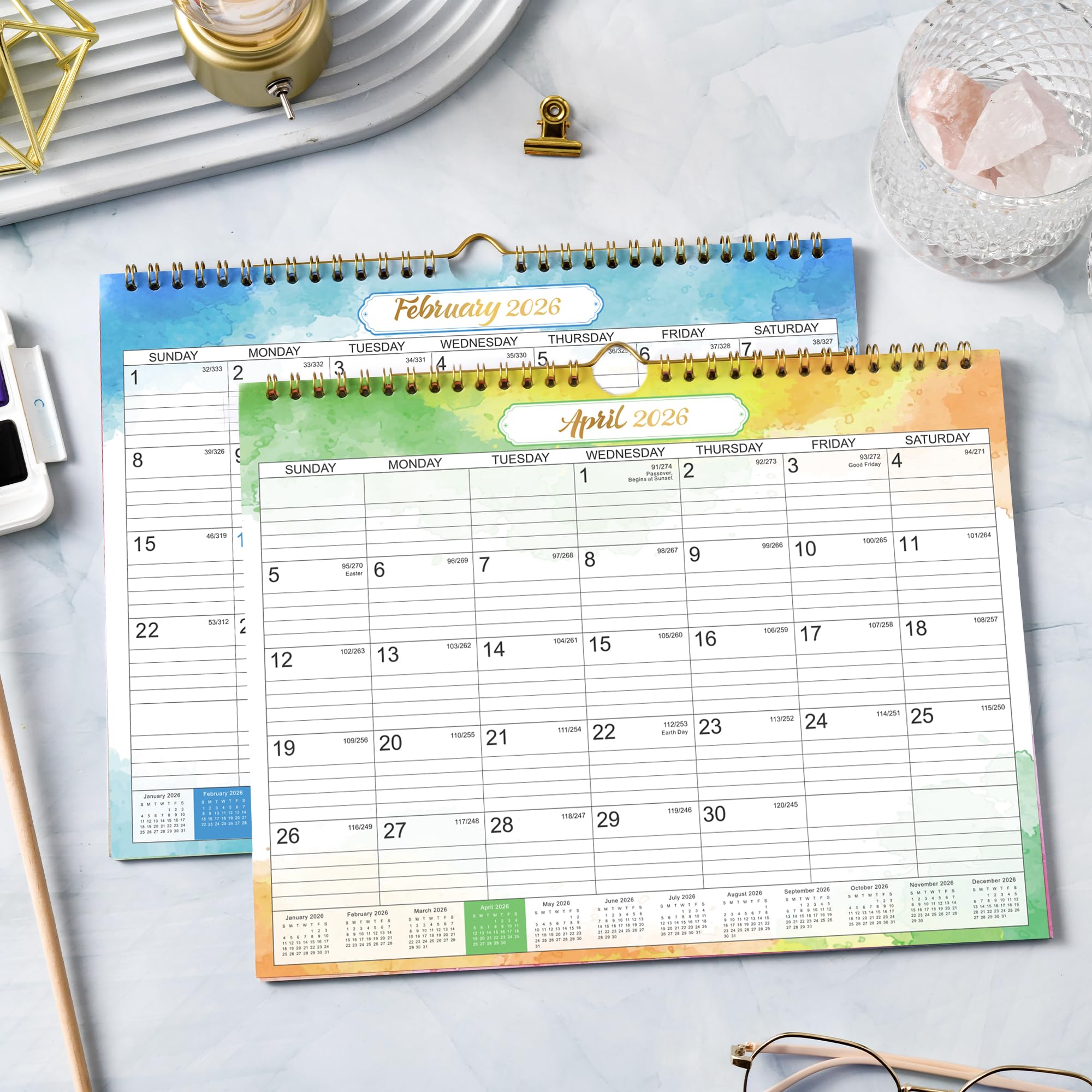 2025-2026 18-Month Wall Calendar | July 2025 - December 2026 | Large 11
