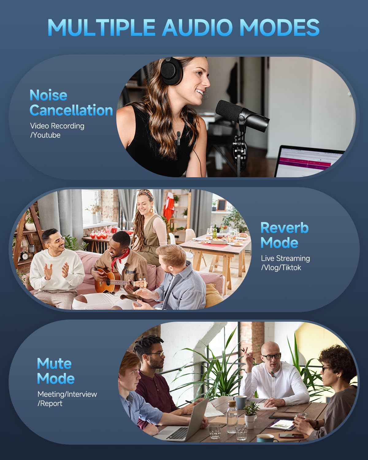 Professional Wireless Lavalier Microphone for iPhone 15 & Android USB-C - Omnidirectional Clip-on Mic for Podcast, YouTube, Vlogging - Perfect for Interviews, Live Streaming & Video Recording