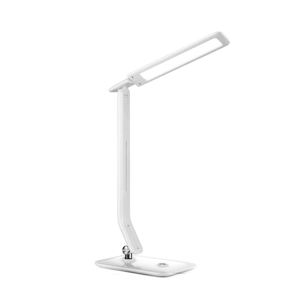 SHYPT LED Rechargeable Eye Protection Desk Lamp - Adjustable Brightness Small Table Light for Dorm, Bedside, Office & Study Room - Perfect for Reading, Working & Night Use (Color: Blue)