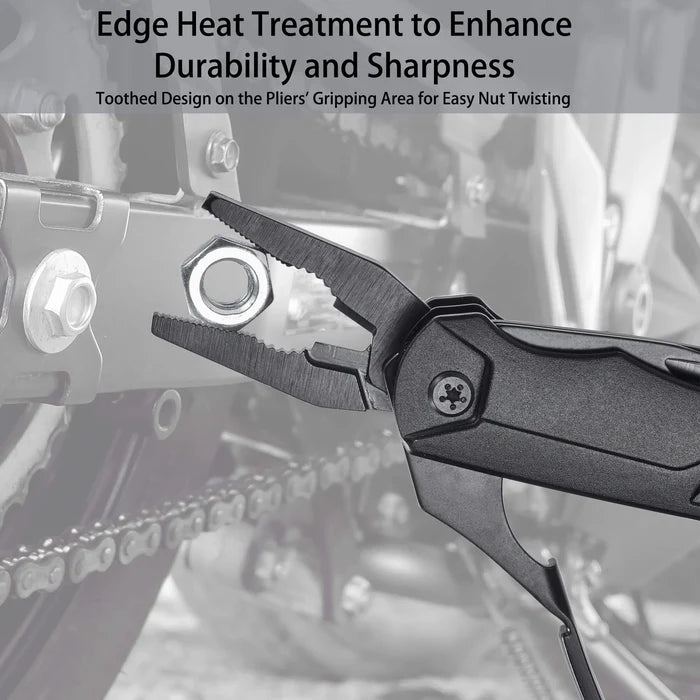 SSIMDER M2 19-in-1 Multitool Wrench Pliers - Compact Stainless Steel Multi-Purpose Tool for Camping, Hiking, Survival & Emergency Repairs