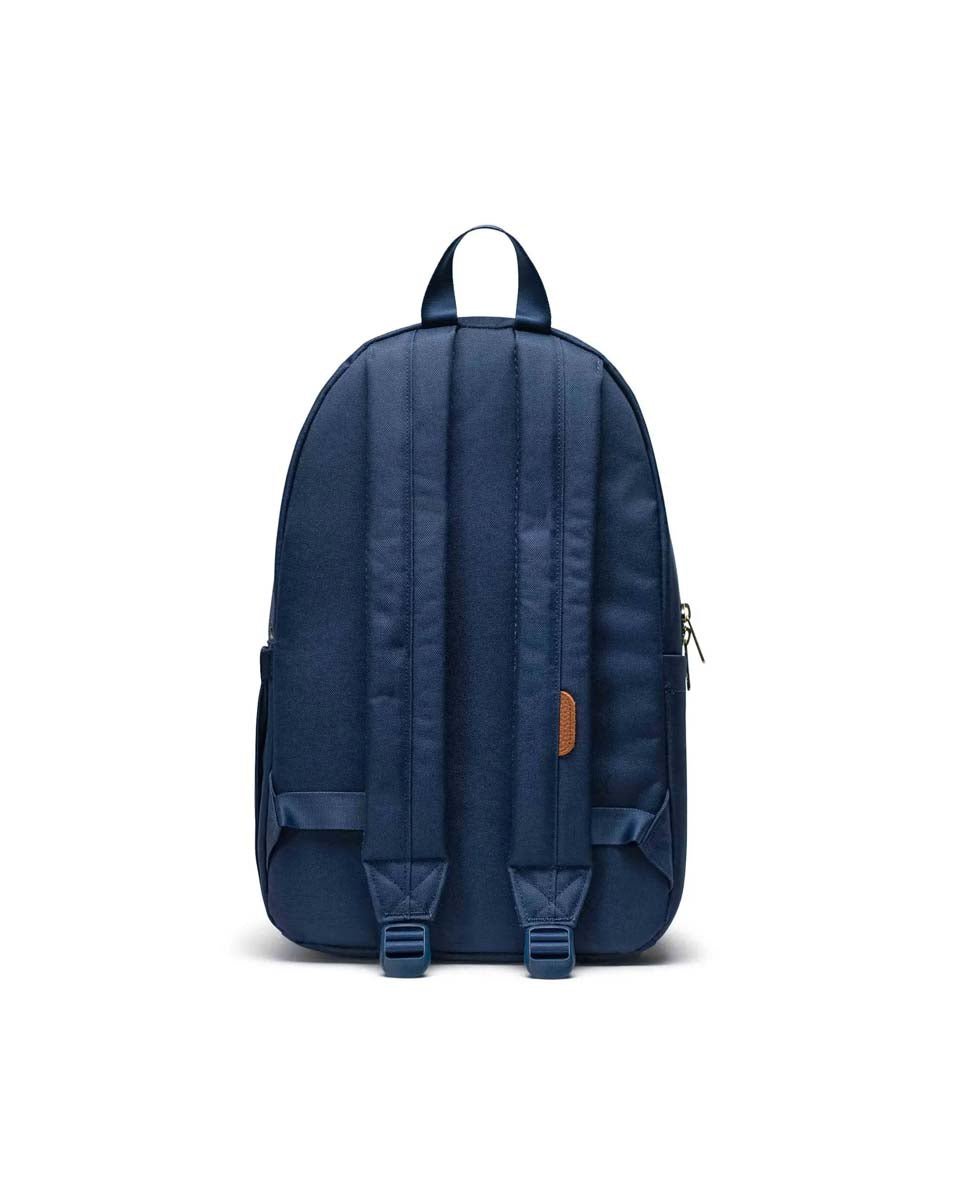 Herschel Settlement Backpack for Men & Women - Water-Resistant Laptop Backpack with USB Charging Port, Navy Blue - Perfect for Travel, Work & School