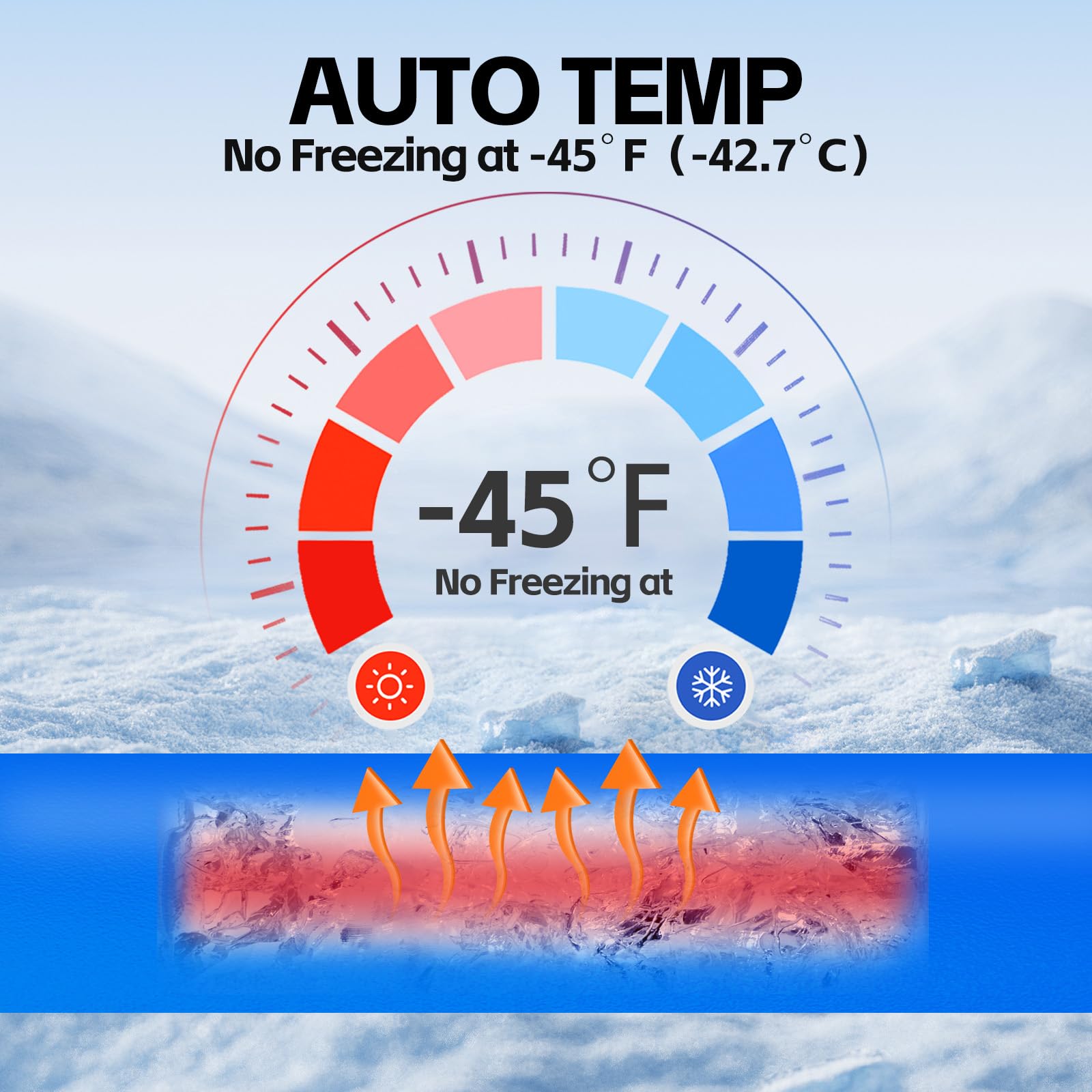 **30FT Heated RV Water Hose -45℉ Freeze Proof, Electric Heated Drinking Hose for RV, Camping & Garden Use - Perfect for Winter Outdoor Watering & Pet Care**