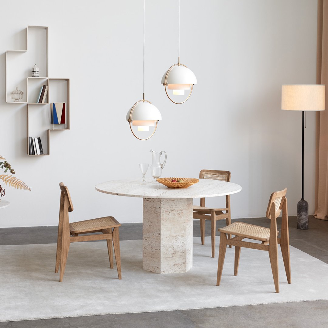 French Cane Dining Chair - Elegant C-Shaped Design for Kitchen, Dining Room & Patio - Comfortable & Stylish Seating Solution
