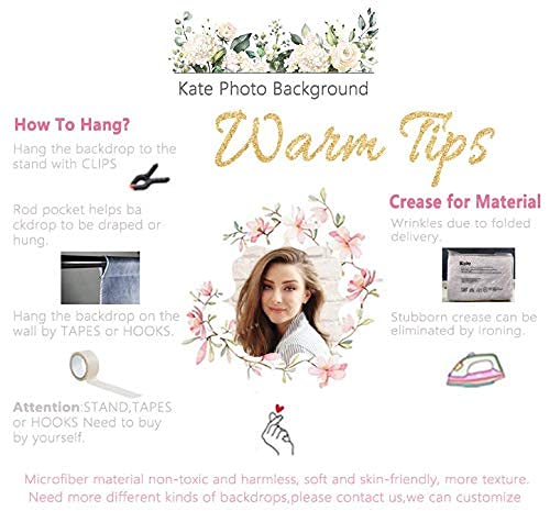Kate Easter Photography Backdrop - 8x8ft Spring Bunny Rabbit & Eggs Design for Kids Party Decorations, Baby Shower, Easter Egg Hunt & Family Photo Background