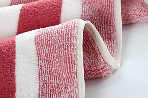 SOFTBATFY Microfiber Bath Towels - 2 Pack Ultra Soft, Highly Absorbent & Quick Dry Towels for Travel, Gym, Yoga & Beach (28x55 Inches, Pink) | Lightweight & Fluffy for Swimming, Spa & Everyday Use