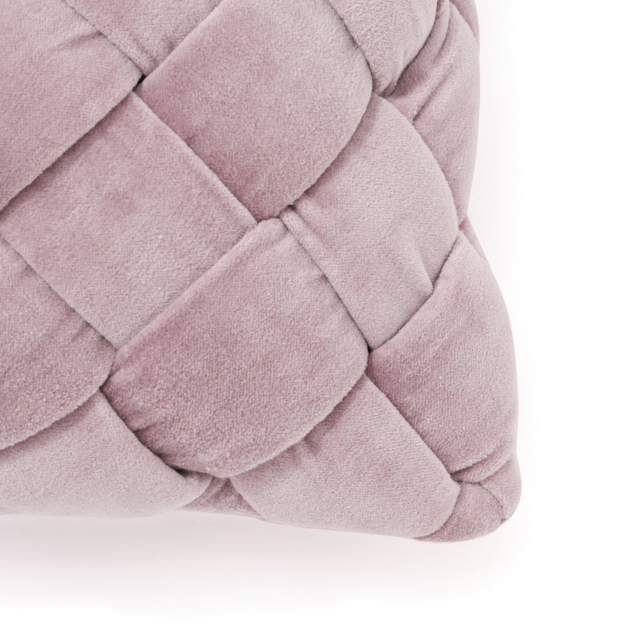 Handwoven Basket Weave Cushion Cover 16x10 Inches - Soft Purple Boho Pillow Case for Sofa, Bed, Chair - Home Decor & Bohemian Style Living Room Accessories