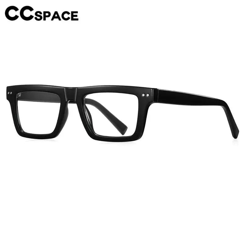 CCspace Unisex Full Rim Square TR90 Titanium Eyeglasses Frame 57176 - Lightweight & Durable Glasses for Work, Reading & Everyday Wear
