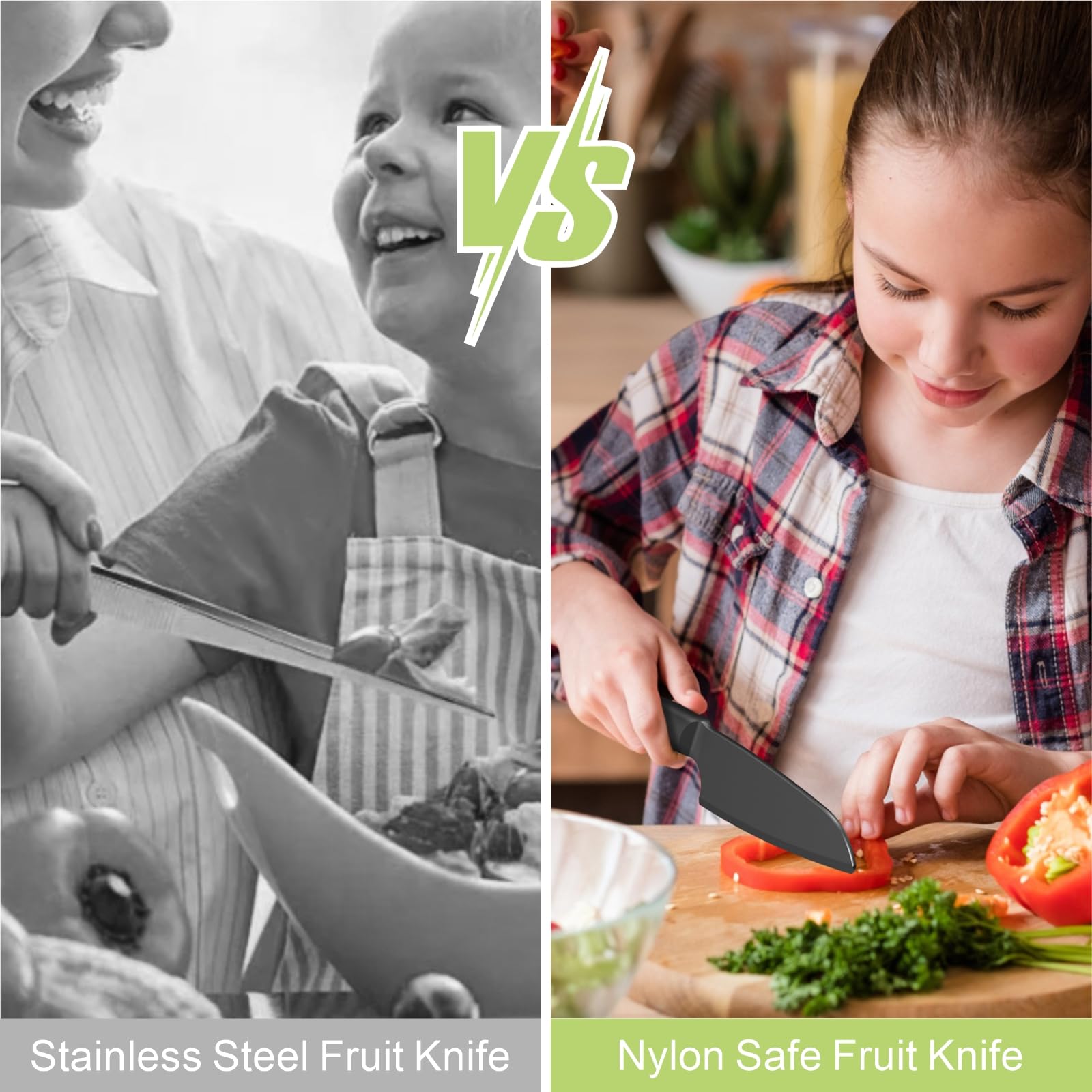 **Durable Nylon Kitchen Knife for Cooking & Cutting – Pizza, Cakes, Bread, Fruits & Veggies – Safe Plastic Knife for Kids & Professional Chefs – Ideal for Home, Restaurant & Outdoor Use**