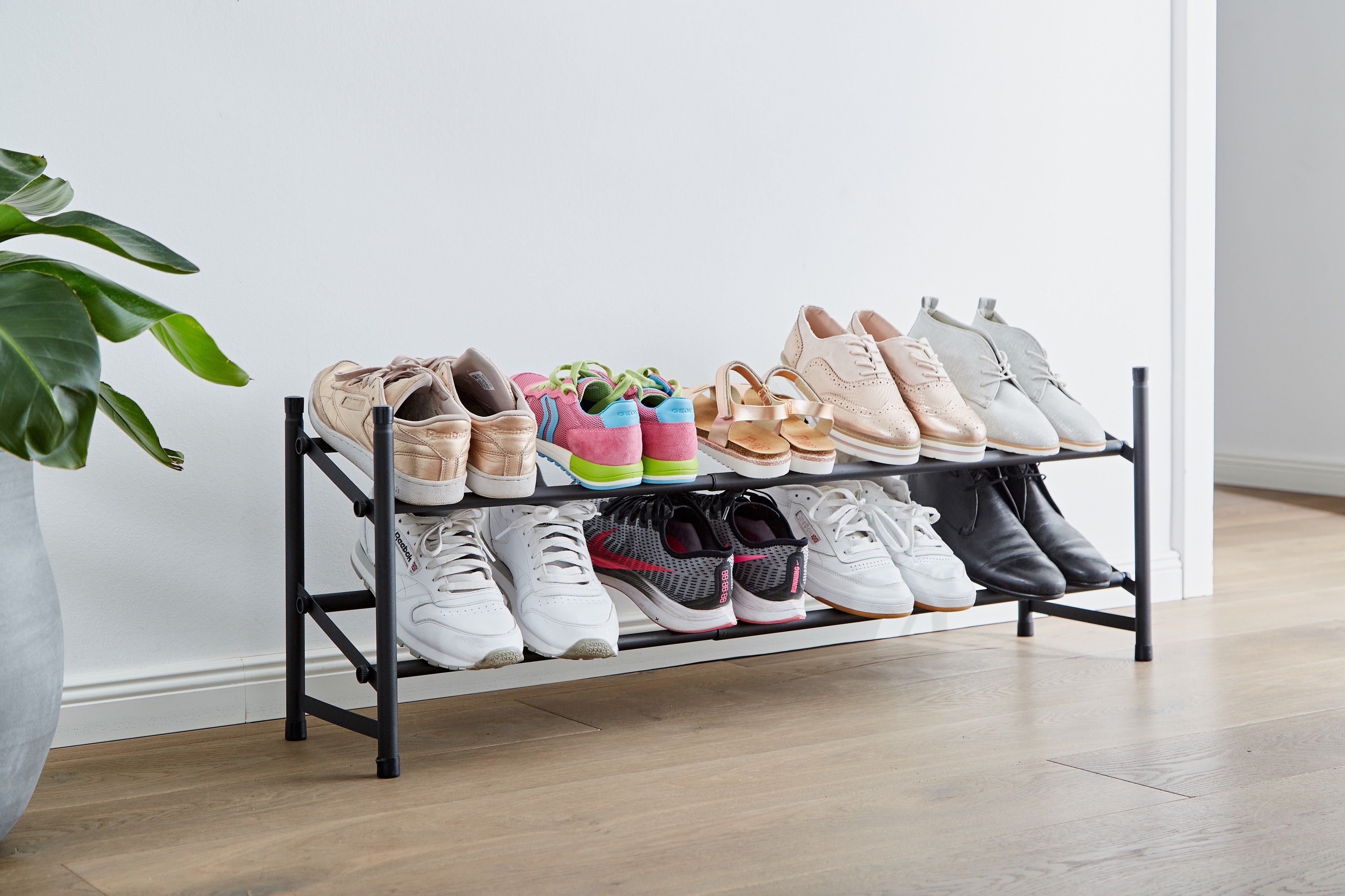 Expandable Shoe Rack for Closet - Space Saving Shoe Organizer with Multiple Size Options | Perfect for Bedroom, Entryway & Small Spaces