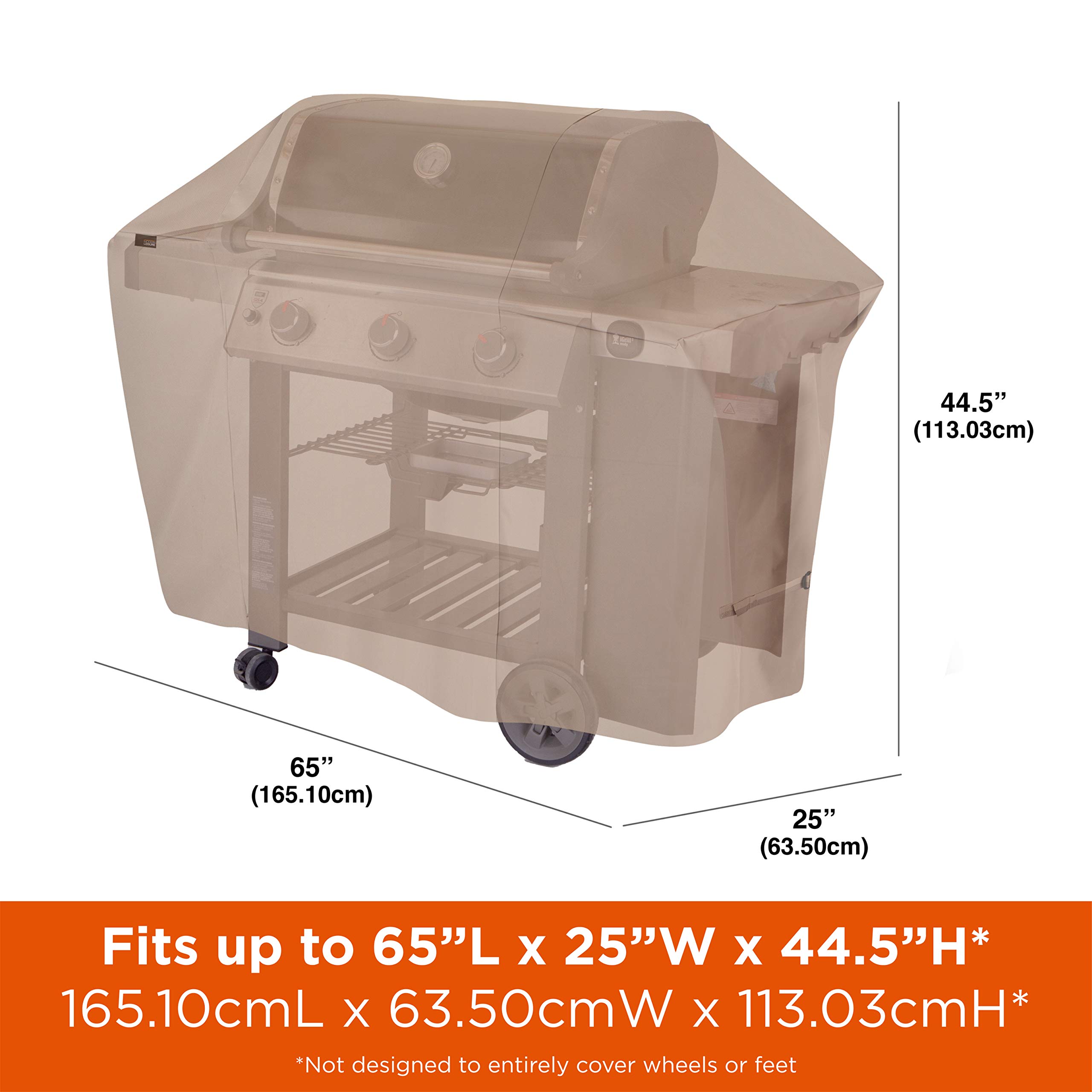Modern 4-Burner Chalet Gas Grill with Water-Resistant Outdoor Cover (65
