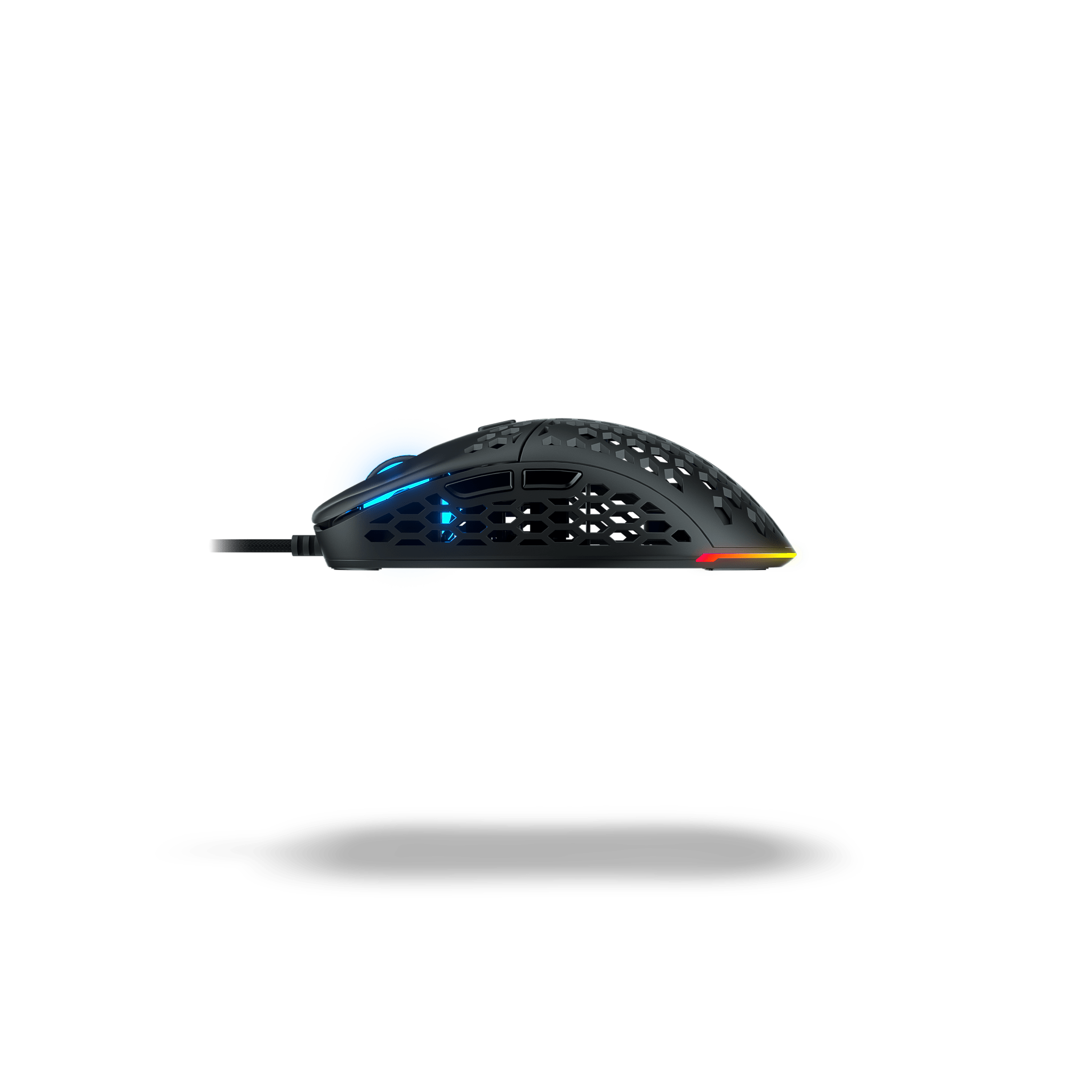 Ghost M1 UltraLight Gaming Mouse - Black | Wired RGB Ergonomic Mouse for PC & Mac | Perfect for FPS, MOBA & Esports Gaming