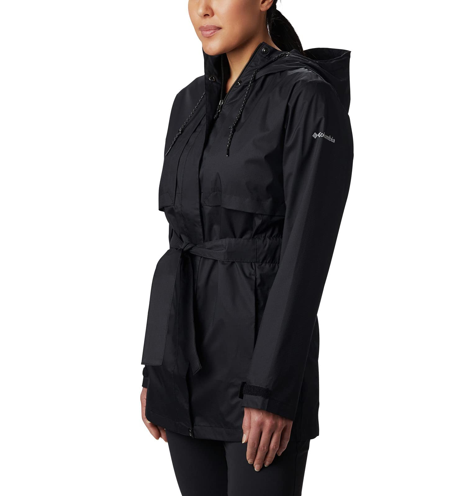 Columbia Women's Pardon My Trench Rain Jacket - Waterproof Windbreaker Coat with Hood (Legacy Style) | Lightweight Raincoat for Hiking, Travel & Outdoor Activities