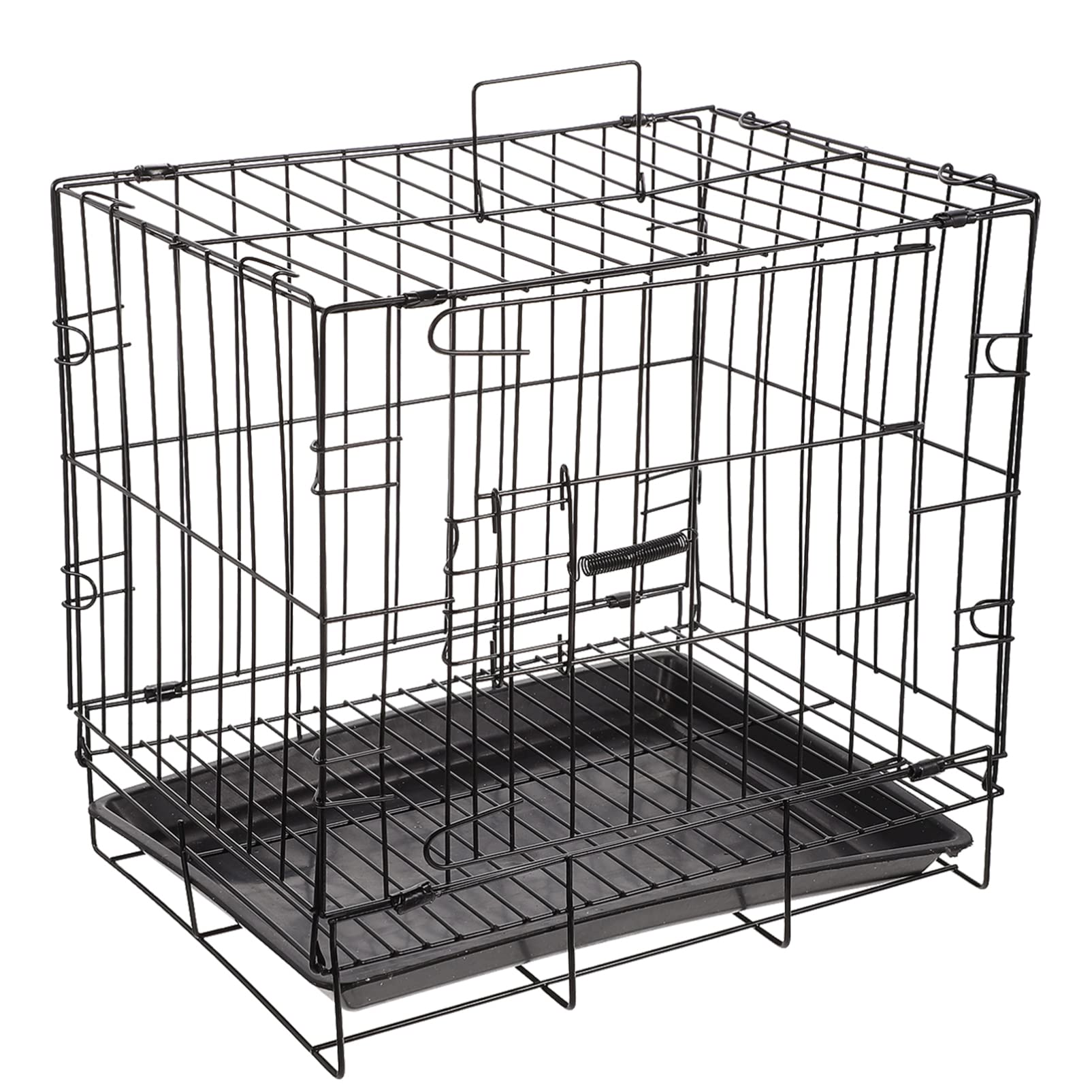 Balacoo Foldable Large Dog Crate - Heavy Duty Metal Wire Kennel for Indoor & Outdoor Use - Portable Pet Cage for Puppies & Adult Dogs - Ideal for Home, Travel, Camping, and Vet Visits