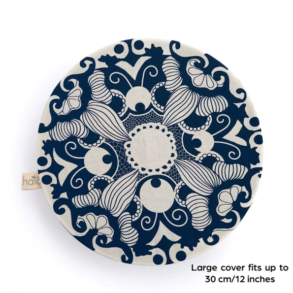 Paradise Large Dish and Bowl Cover Set - Reusable Food Covers for Microwave, Refrigerator & Storage - Perfect for Leftovers, Meal Prep & Kitchen Organization