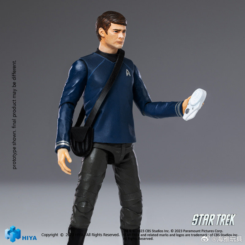1/18 Scale HIYA 4-Inch Action Figure - Exquisite Mini Series STAR TREK 2009 Dr. McCoy Collectible - Perfect for Display, Gifts & Sci-Fi Collections