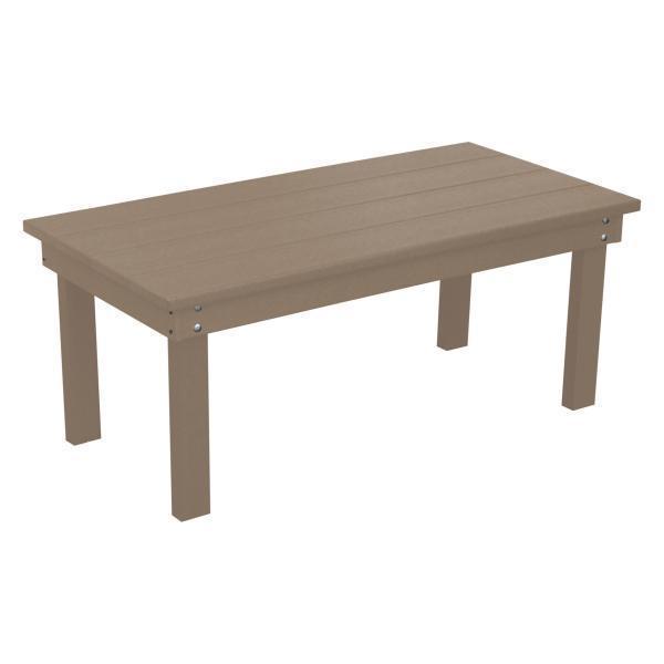 A & L Furniture Poly Hampton Coffee Table - Modern Living Room Centerpiece for Home Decor & Entertainment