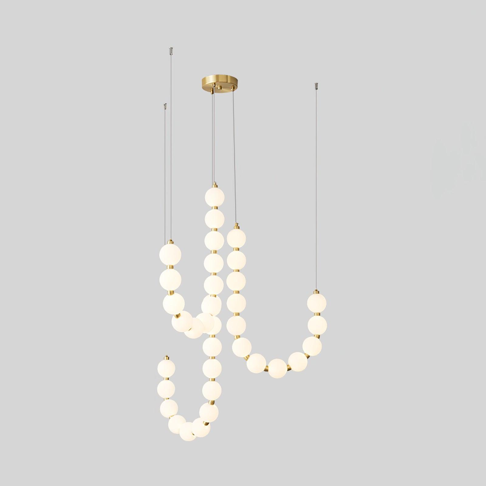 Elegant Acrylic Pearl Chandelier Necklace for Women - Fashion Statement Jewelry for Parties, Weddings & Evening Events