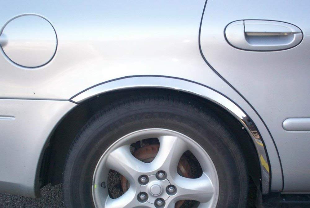 310107 - Mirror Polished Stainless Steel Wide Width Fender Trim Set of 4 for Honda Accord | Perfect for Car Customization & Exterior Protection