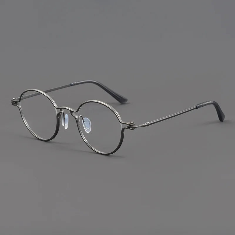 Stylish Aimee Unisex Full Rim Round Titanium Acetate Eyeglasses Frame 185895 | Lightweight & Durable | Perfect for Reading, Work & Everyday Wear