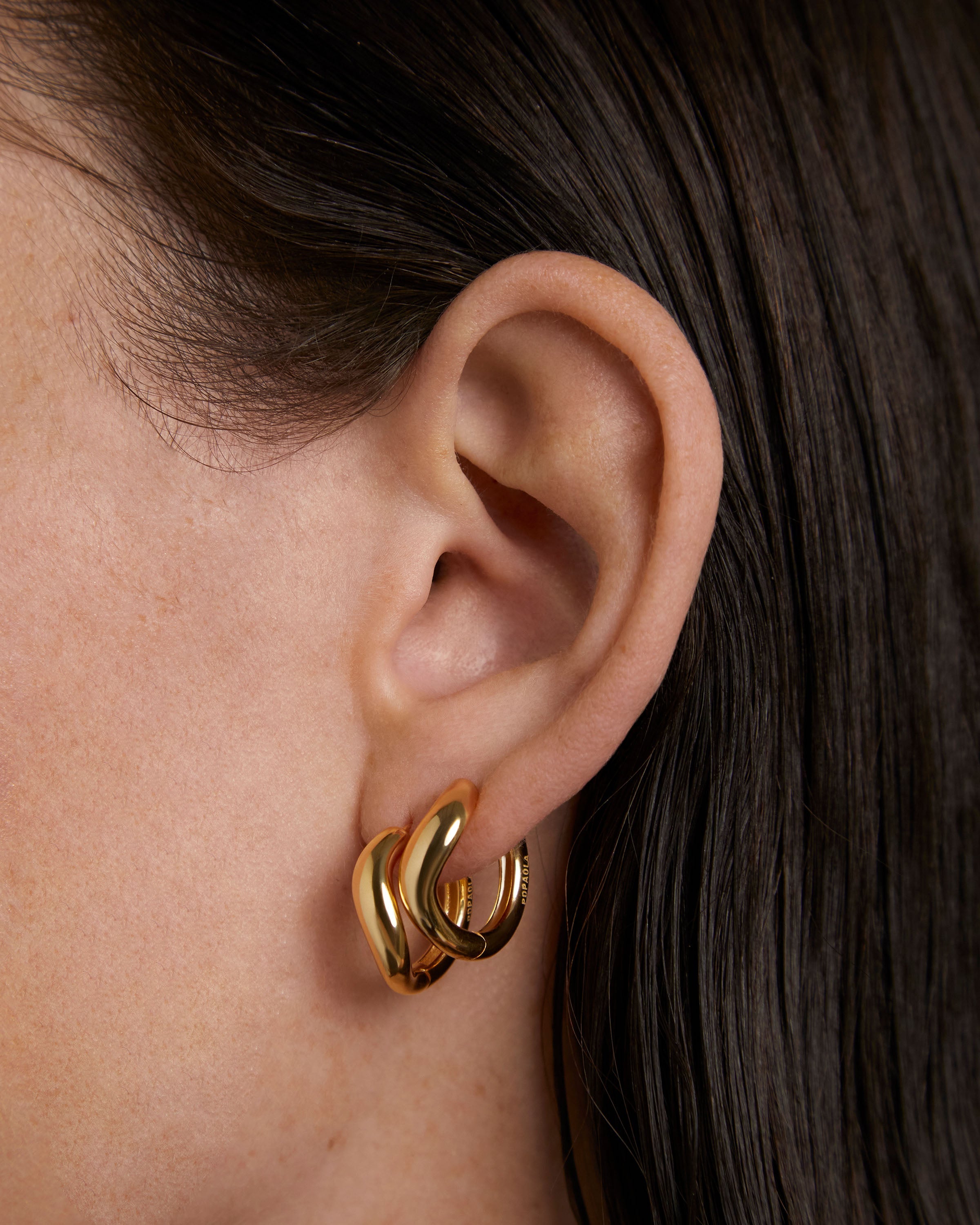 Celeste Gold Hoop Earrings for Women - Elegant 14K Gold Plated Hoops for Everyday Wear & Special Occasions