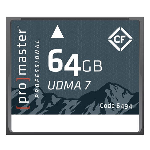Promaster Rugged 64GB CompactFlash Memory Card - High-Speed Professional CF Card for DSLR Cameras, Digital Camcorders - Perfect for Outdoor Photography, 4K Video Recording & Extreme Conditions