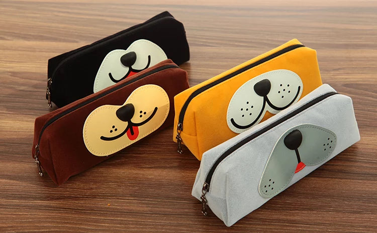 Cute Dog Face Pen Holder - Pencil Pouch for School, Office & Travel - Perfect for Organizing Pens, Pencils & Art Supplies