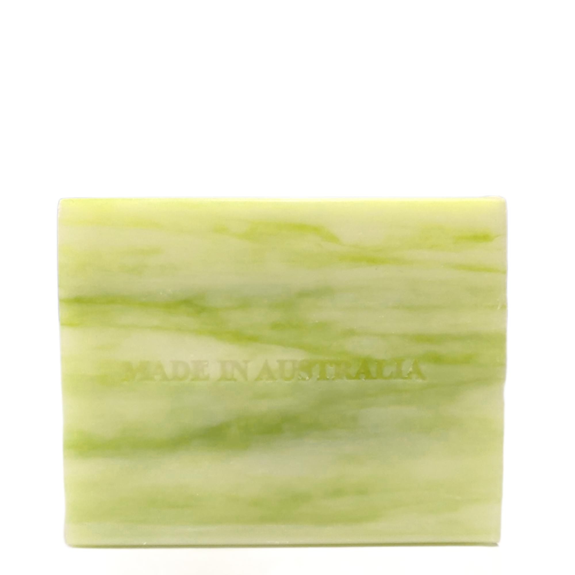 4-Pack 100g Pure Natural Basil Lime Mandarin Scented Plant Oil Soap Bars - Vegetable-Based, Handmade, Eco-Friendly for Bath, Shower & Gift Giving