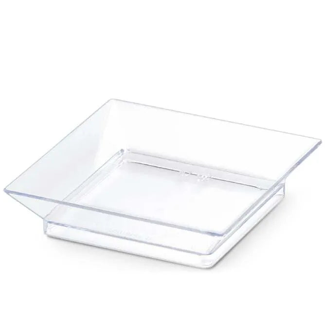 Comatec 2.33 Inch Clear Square Dishes - Perfect for Desserts, Candies, and Appetizers - Ideal for Parties, Catering, and Home Use