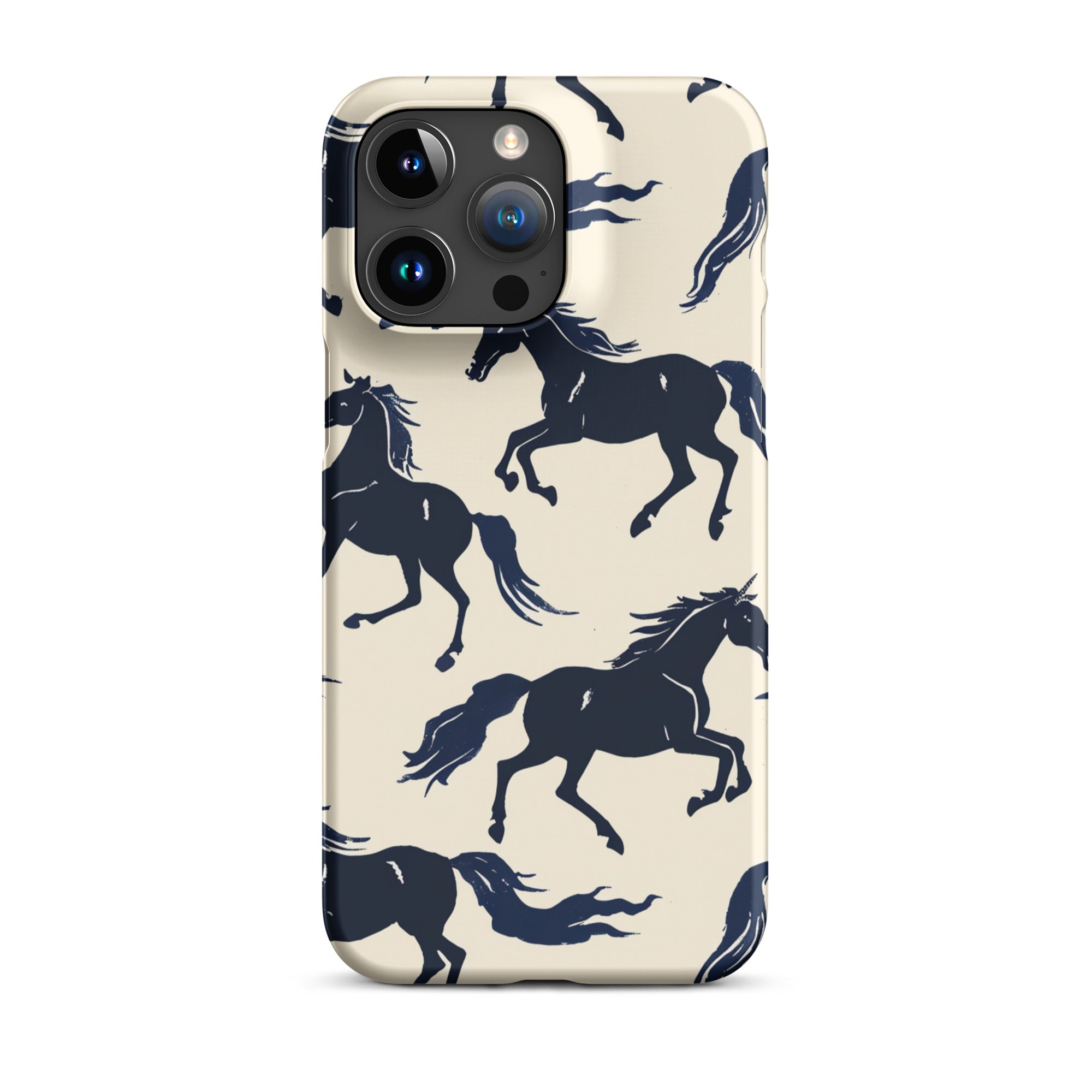 Durable Horses Design Snap Case for iPhone 14/13/12/11 Pro Max - Shockproof Protective Cover for Everyday Use, Outdoor Activities & Travel