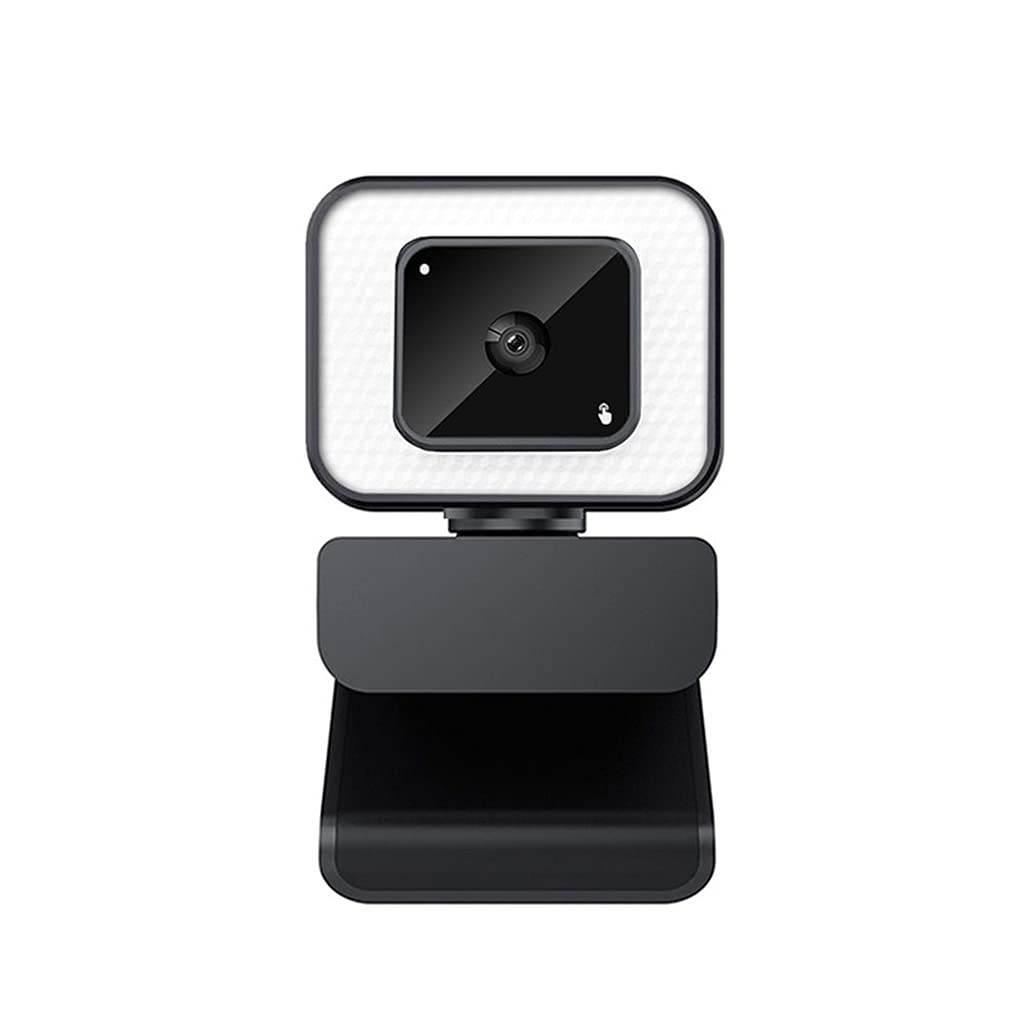2K HD Beauty Webcam with USB Auto Focus & 3-Level Fill Light for Computer - Perfect for Video Conferencing, Live Streaming, Online Teaching & Gaming on Laptop/PC (USB Camera with Light)