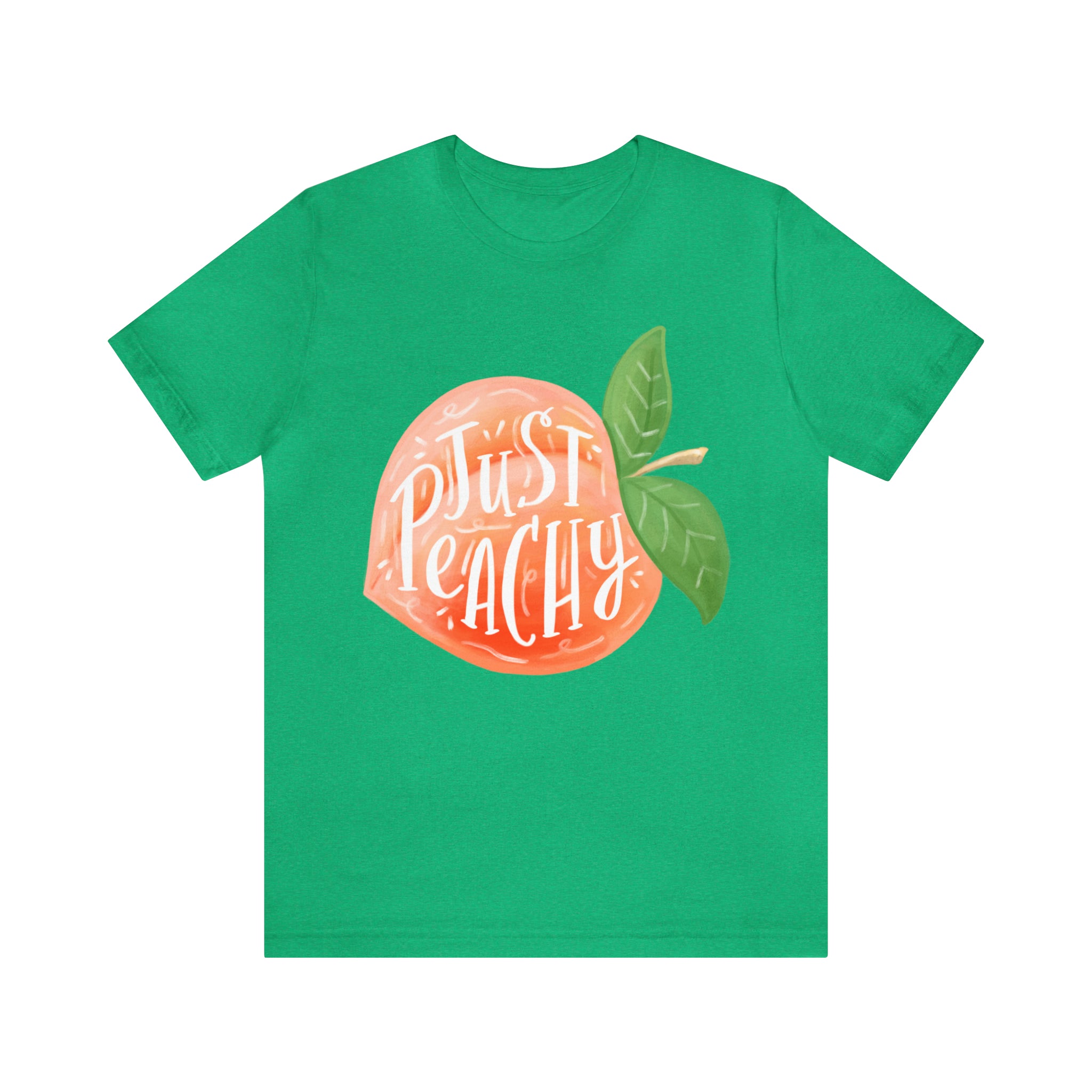Just Peachy Unisex T-Shirt - Soft Cotton Comfort Fit Tee for Men & Women | Casual Wear, Street Style, Everyday Outfits