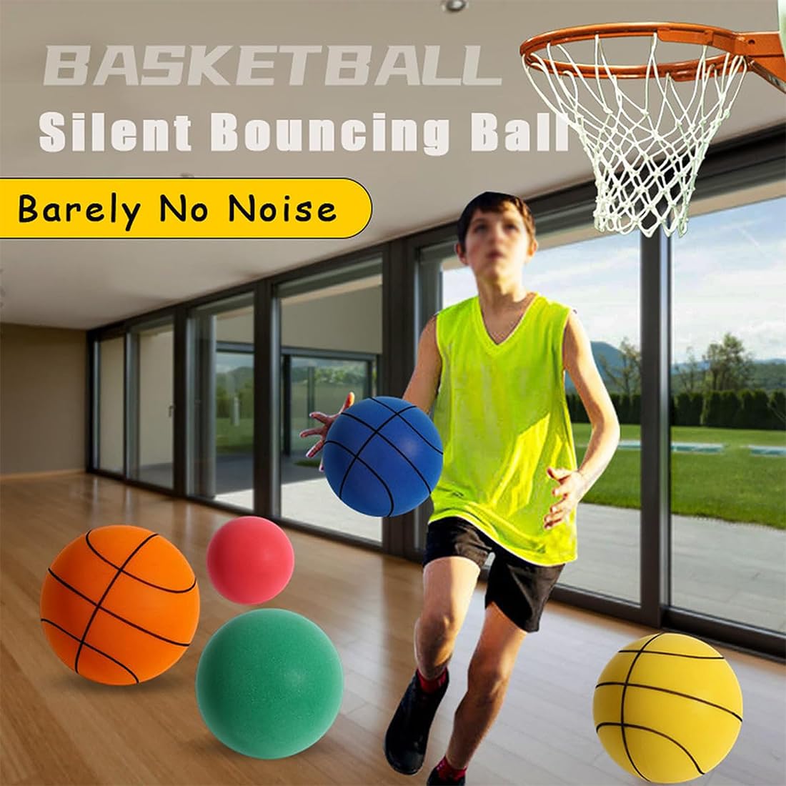 Silent Basketball Size 7/5/3 - Noiseless Indoor Training Basketball for Quiet Dribbling Practice | Perfect for Home, Gym & Apartment Use